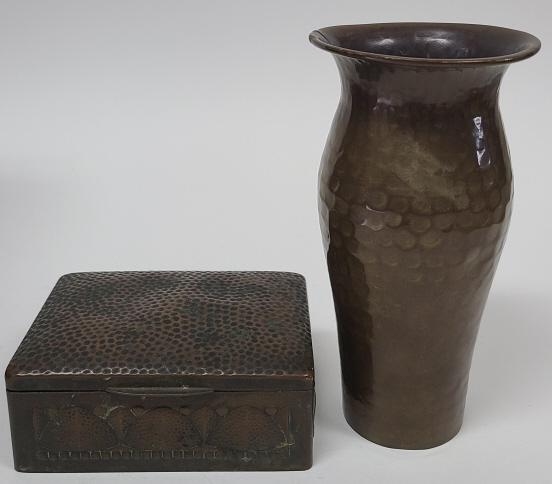Two Antique Hammered Copper Pieces, Including Roycroft (1 of 12)
