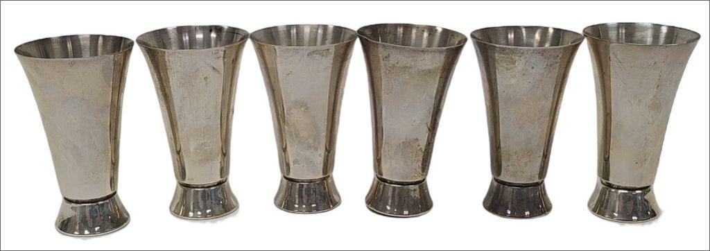 6 Vintage Newport 1651 Sterling Silver Cordial Cups (1 of 8)