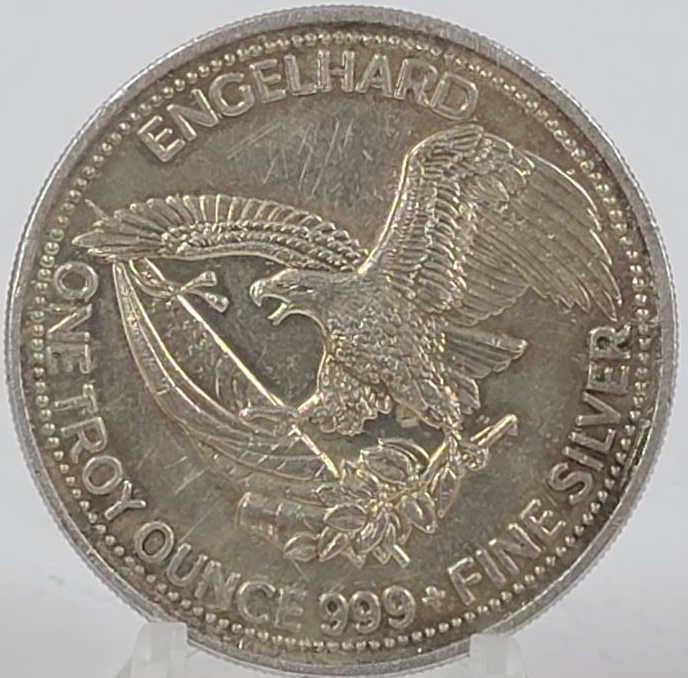 Engelhard Prospector 1 Ounce Fine Silver Round (1 of 2)