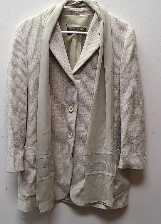 Vintage Luciano Barbera Tweed Jacket with Scarf (1 of 10)