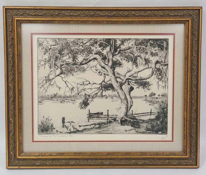 Signed Walter R. Locke Original Etching (1 of 7)