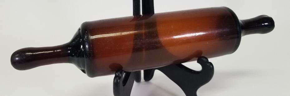 1850's Hand Blown One Piece Glass Rolling Pin (1 of 6)
