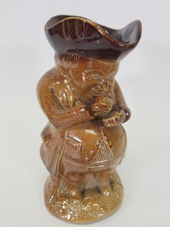 1900's Rockingham Brown Glaze Toby Pitcher (1 of 10)