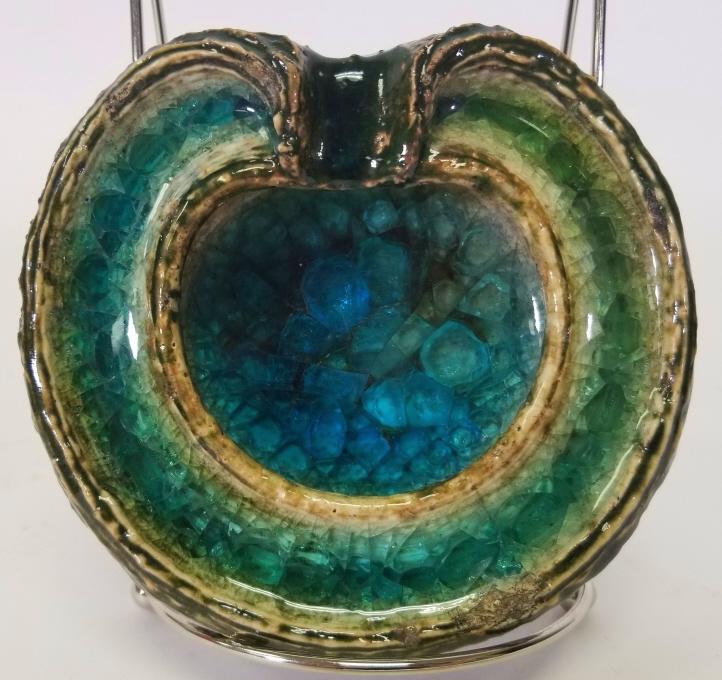 1940's Gregory Waylande Fused Glass Porcelain Bowl (1 of 4)