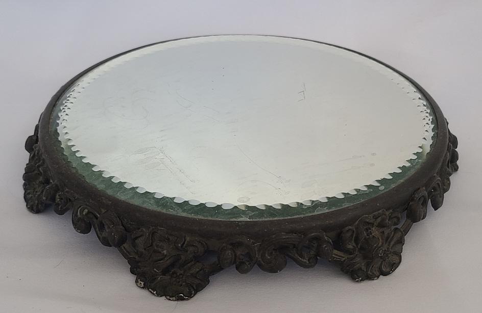 Antique Beveled Plateau Dresser Vanity Mirror (1 of 4)