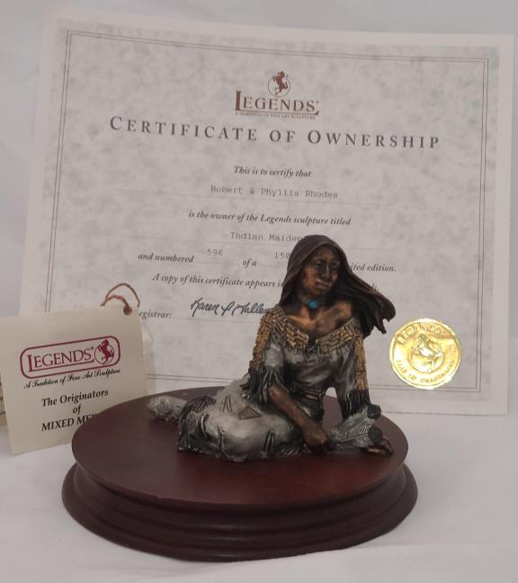 Legends "Indian Maiden" Pardell Sculpture 596/1500 (1 of 10)