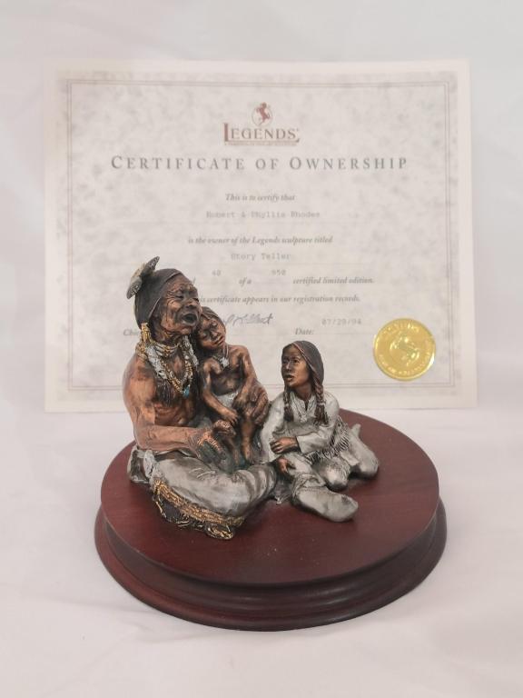 Legends "Story Teller" Pardell Sculpture 40/950 (1 of 12)