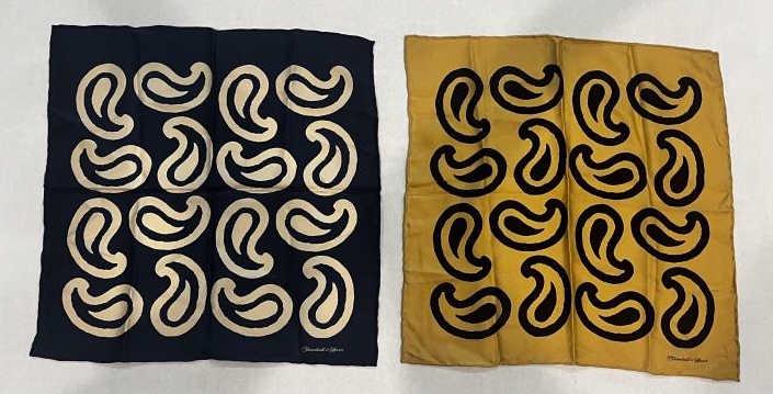 Two Turnbull & Asser English Silk Pocket Squares (1 of 6)