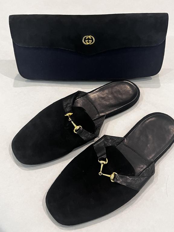 Women's Gucci Clutch with Gucci Slippers (1 of 5)