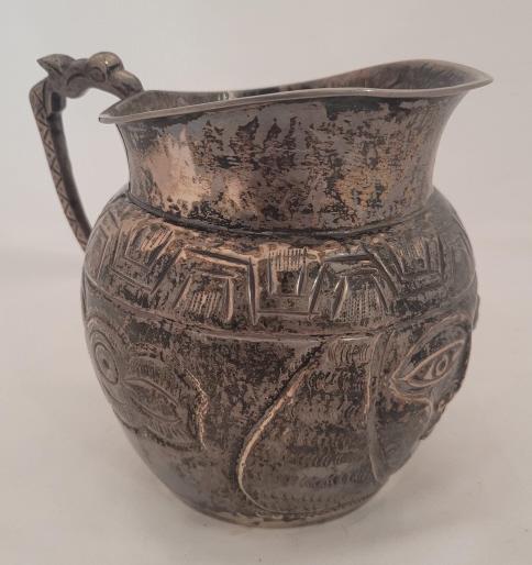 Neat Peruvian Sterling Silver Pitcher Vase (1 of 7)