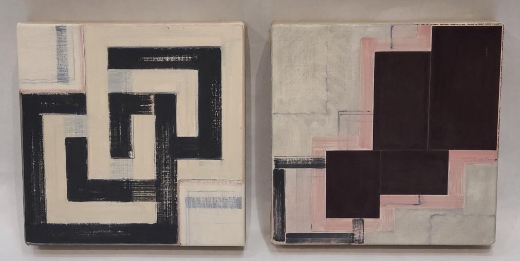 Two Roberto Caracciolo Abstract Square Paintings (1 of 4)
