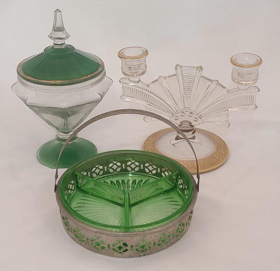 Lot of 3 Vintage Pieces of Glassware (1 of 9)