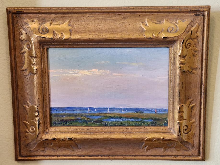 Sails & Distant Shore Oil on Board - Kevin J. Shea (1 of 6)