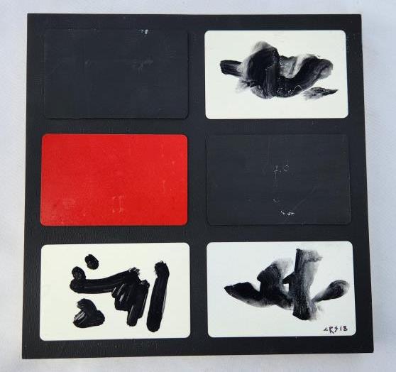 Carl Schmidt Mixed Media Japanese Painting (1 of 5)