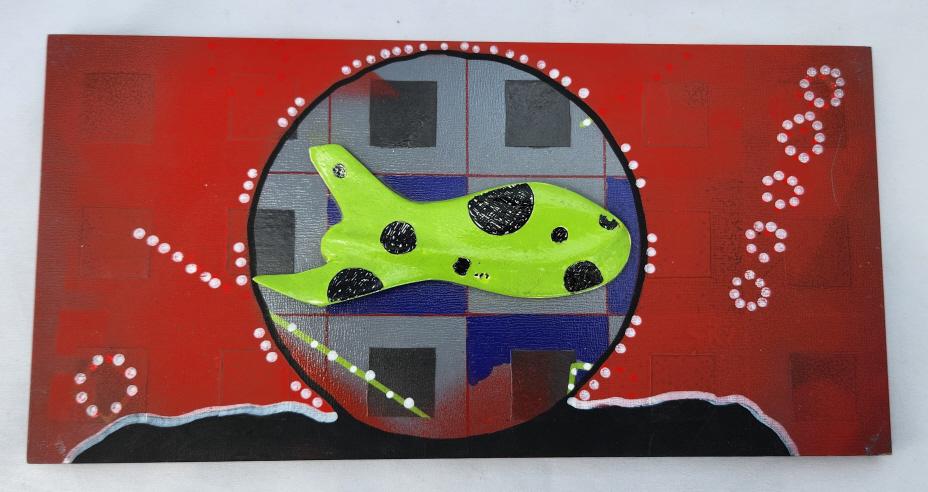 Carl Schmidt 3D Fish Mixed Media Board (1 of 7)