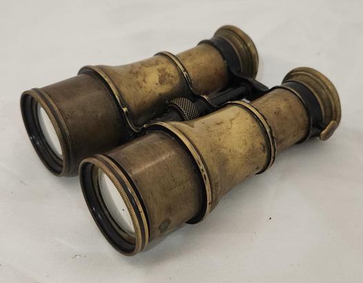Antique Brass Patent Crystal Nautical Binoculars (1 of 8)