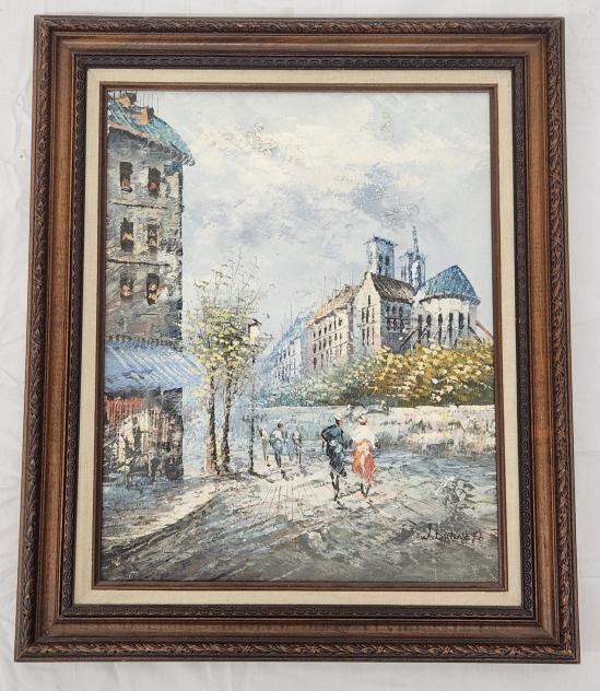 Caroline C. Burnett Paris Impressionist Painting (1 of 5)