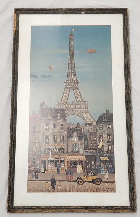 Michel Delacroix Signed Eiffel Tower Litho (1 of 5)