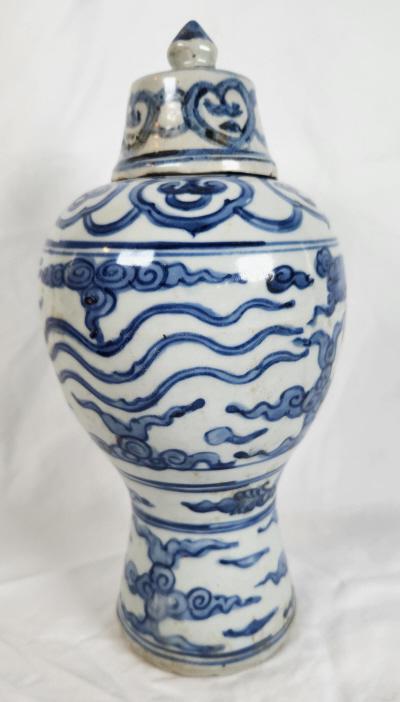 Antique Chinese Blue & White Phoenix Ginger Jar (1 of 10)