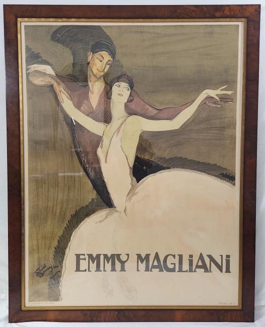 Framed 1998 Jean-Gabrielle Domergue Litho (1 of 3)
