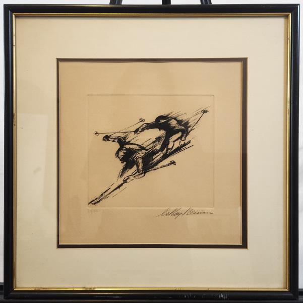 Framed LeRoy Neiman LE Ski Suite Etching (1 of 5)