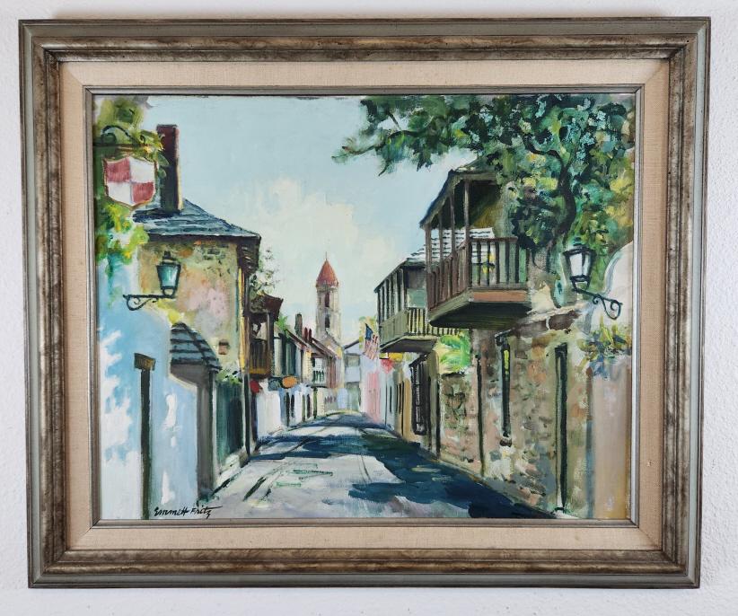 Original Emmett Fritz Oil on Canvas Board Painting (1 of 4)