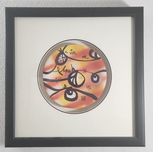 David Le Batard LEBO Framed Ceramic Art Bowl (1 of 10)