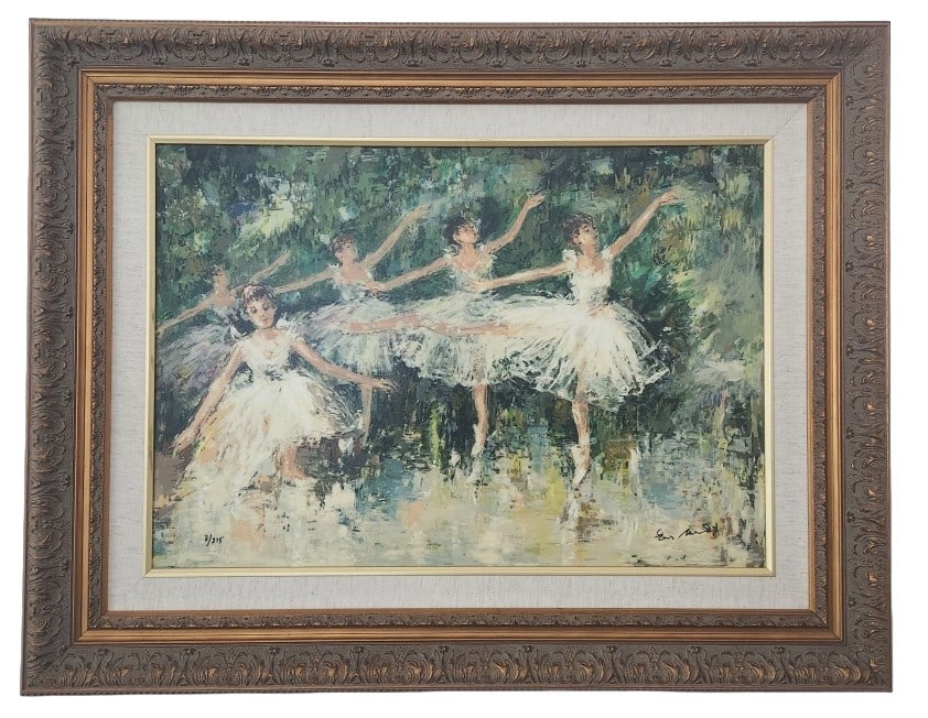 Eva Makk Snowflakes Serigraph on Canvas (1 of 11)