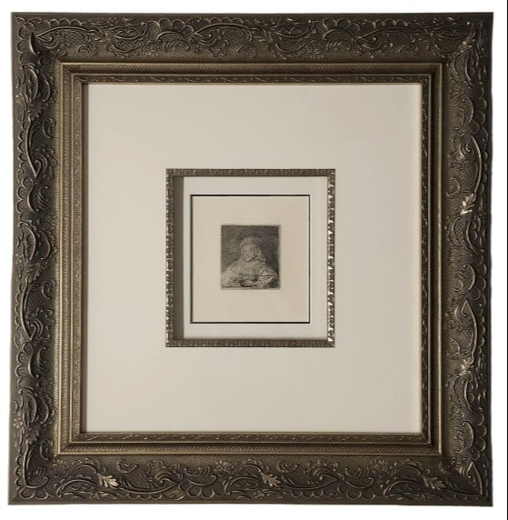 Rembrandt Van Rijn The Card Player Etching (1 of 8)