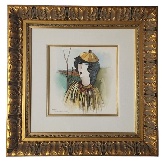 Itzchak Tarkay Seasons End Original Watercolor (1 of 7)