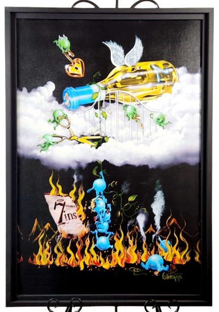 Michael Godard Signed LE Grape Confusion Giclee (1 of 6)