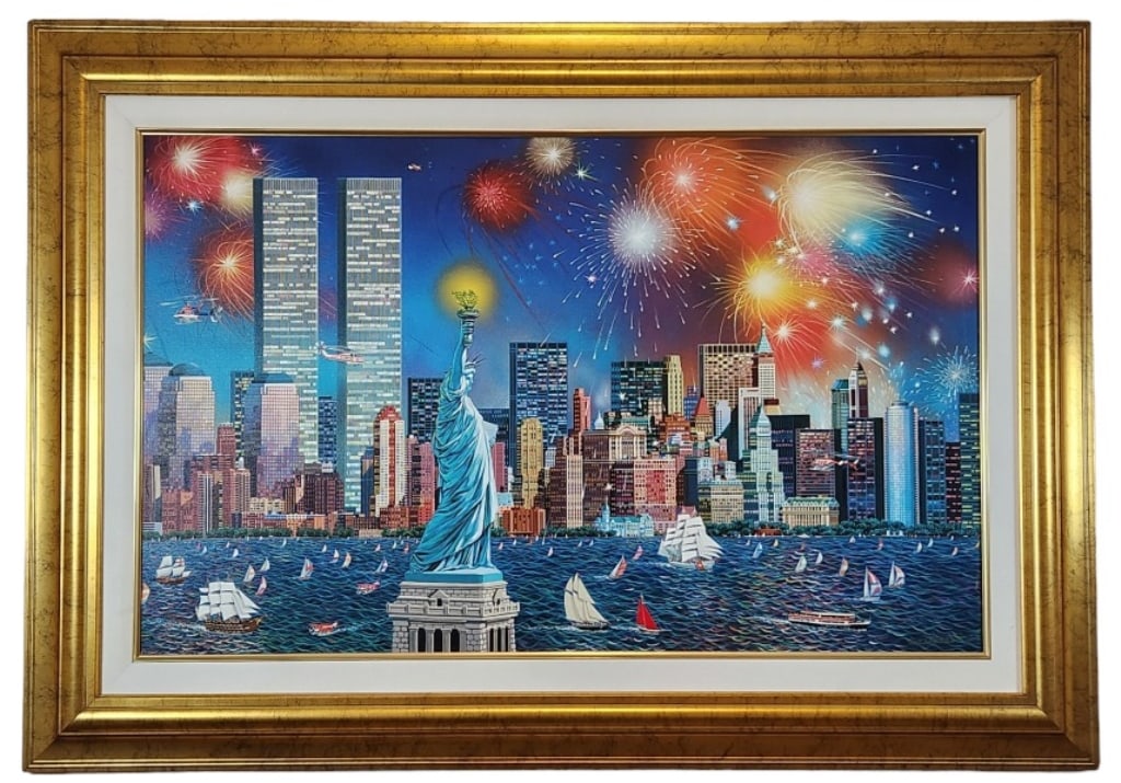 Alexander Chen Signed Manhattan Celebration Giclee (1 of 7)