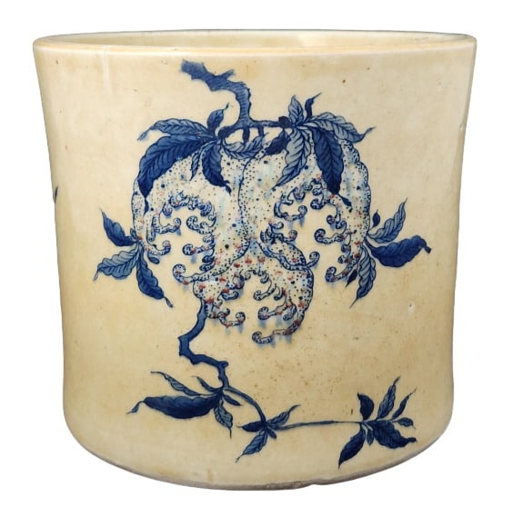 Chinese Blue and White Ceramic Planter Pot (1 of 9)