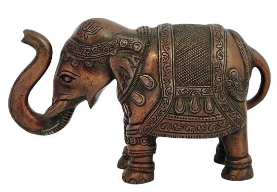 Vintage Bronze Gilt Elephant Figurine (1 of 7)
