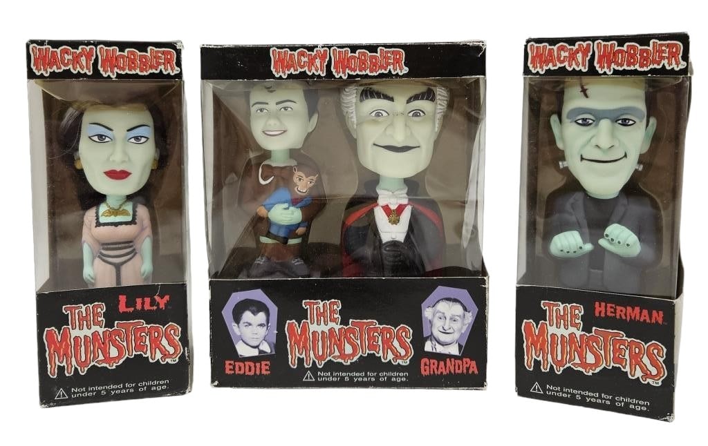 funko wacky wobbler THE MUNSTERS２体セット Funko Wacky Wobbler The Munsters Bobbleheads