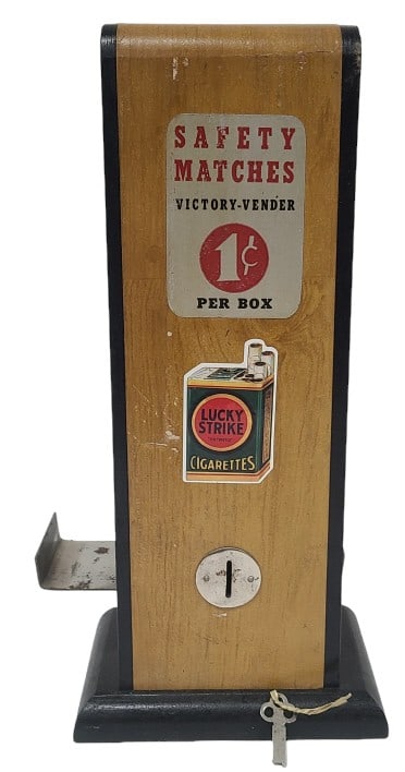 Vintage Victory Vender 1 Cent Match Dispenser (1 of 7)