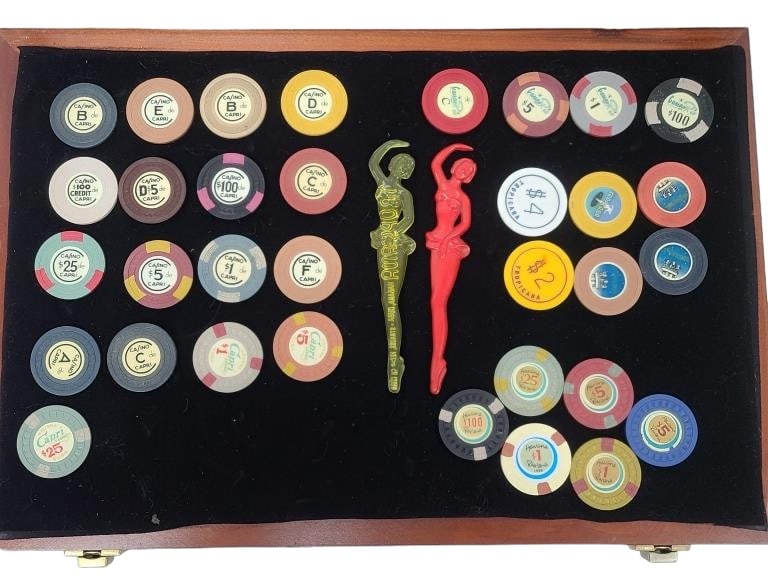 Vintage Casino Chips from Cuba - Pre-Revolution (1 of 9)