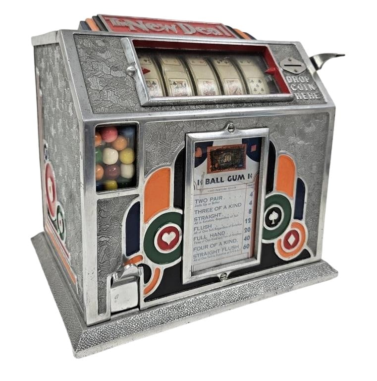 1930's New Deal Trade Stimulator Slot Machine (1 of 12)