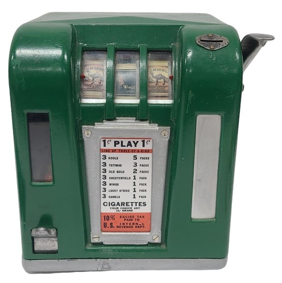 Art Deco Gumball & Cigarette 1c Trade Stimulator (1 of 11)