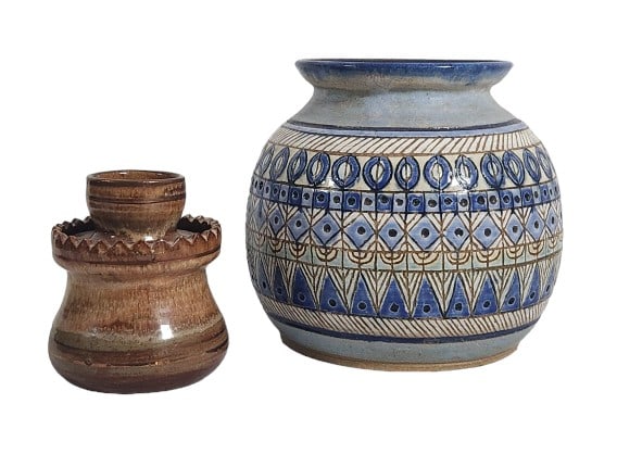 2 John Nartker Signed Studio Pottery Pieces (1 of 11)