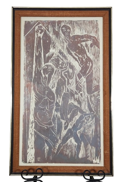 Rose Mary Duschl Framed Block Print Art (1 of 7)