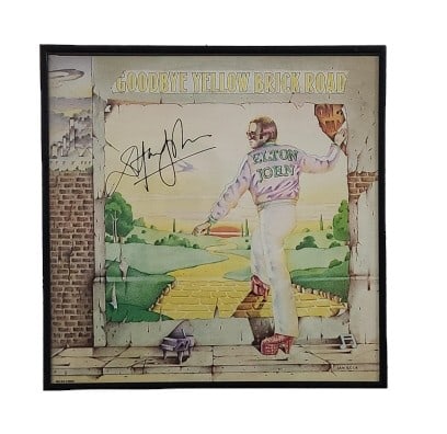 Elton John Hand Signed Yellow Brick Road Album (1 of 5)