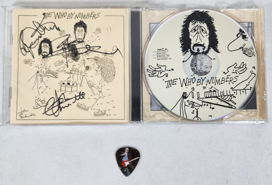 The Who Band Signed CD Insert with Pick (1 of 7)