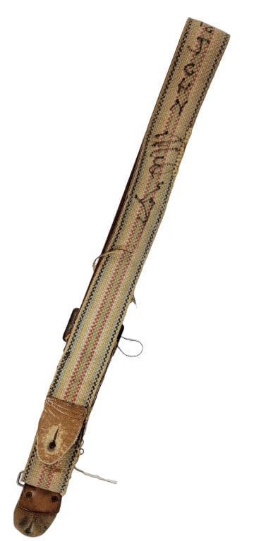 Neil Young Hand Signed Guitar Strap (1 of 9)