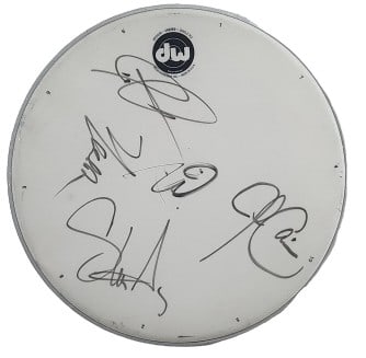 Journey Band Signed 14 1/2" Drum Head (1 of 6)