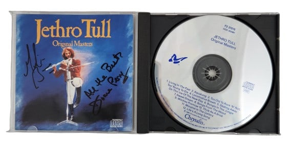 Jethro Tull Signed Original Masters CD Insert (1 of 7)
