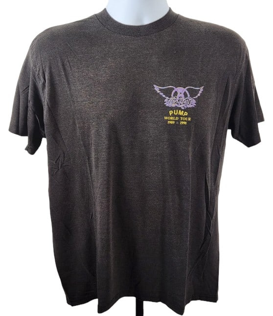 Aerosmith 1989 Pump World Tour Crew T-Shirt (1 of 5)