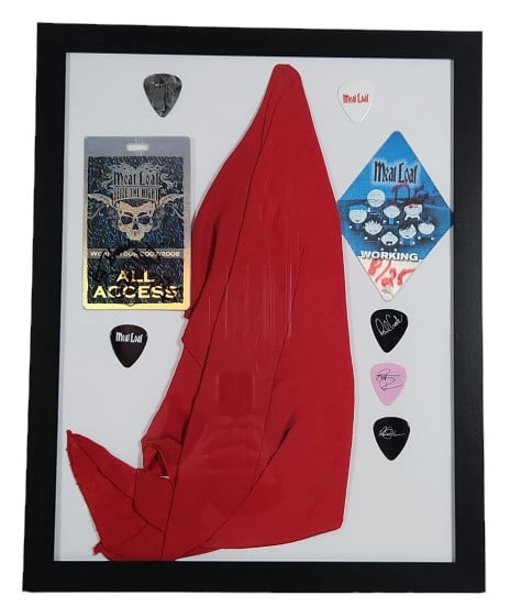 Meat Loaf Used Scarf, Miceli Signed Pass & Picks (1 of 7)