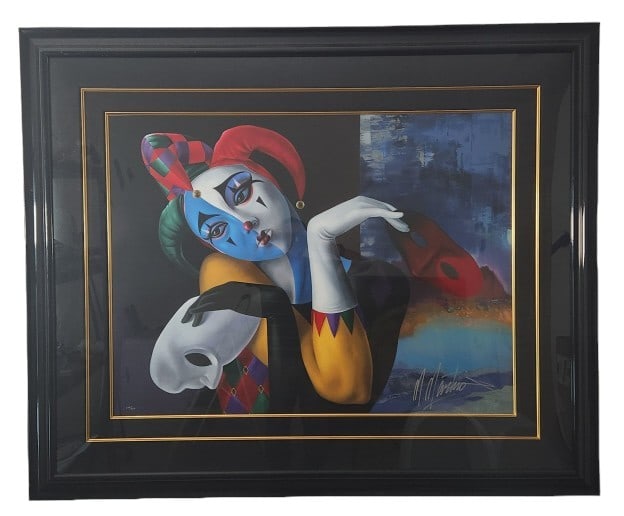 Martiros Manoukian Signed Contemplation Serigraph: Limited edition serigraph titled "Contemplation" by Martiros Manoukian, hand signed and numbered 182/200. This piece was likely purchased from Park West Galleries, but we do not have any documentation