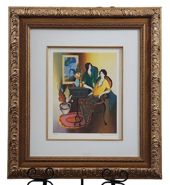 Itzchak Tarkay Signed "Relaxing Evening" Serigraph (1 of 6)